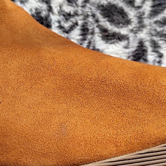 Joe boxer Women's Vintage Tan Suede Ankle Boots, Excellent Condition Sz 7 - Picture 8 of 16